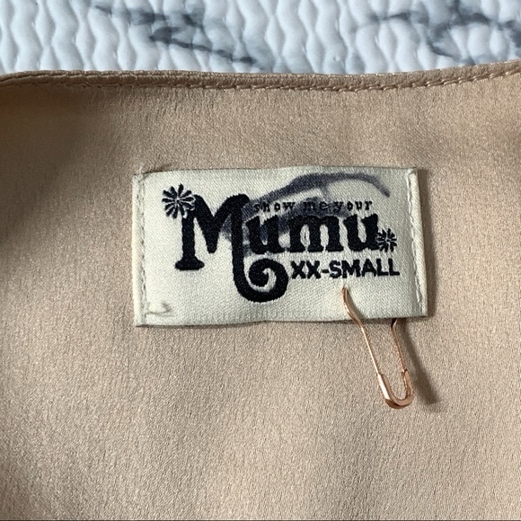 SHOW ME YOUR MUMU Noelle Wrap Maxi Dress in Tan - Picture 8 of 8